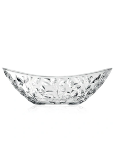 Lorren Home Trends Rcr Laurus Crystal Oval Bowl In Clear