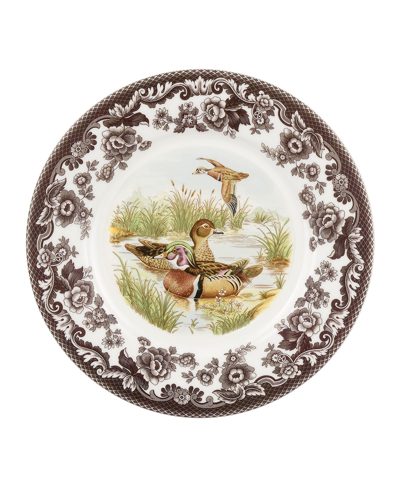 Spode Woodland Duck Luncheon Plate In Brown