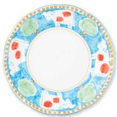 Vietri Campagna Service Plate/charger In Aqua