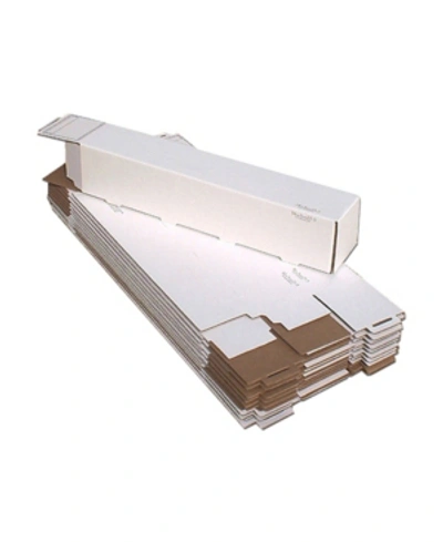 Offex Self Locking Mailer And Storage Box In Winter Wht
