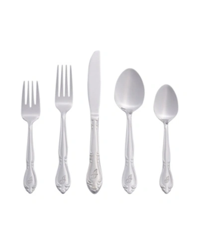 Riverridge Home Riverridge Beaded 46 Piece Flatware Set, Service For 8 In Silver