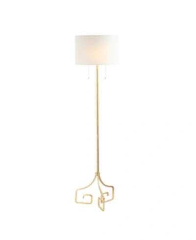 Jonathan Y Newman 61.5" Metal Led Floor Lamp In Gold Leaf