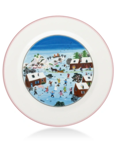 Villeroy & Boch Design Naif Christmas Dinner Plate In White