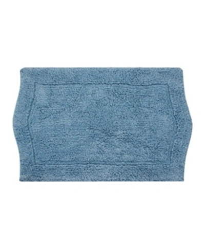 Home Weavers Waterford Bath Rug, 24" X 40" In Blue