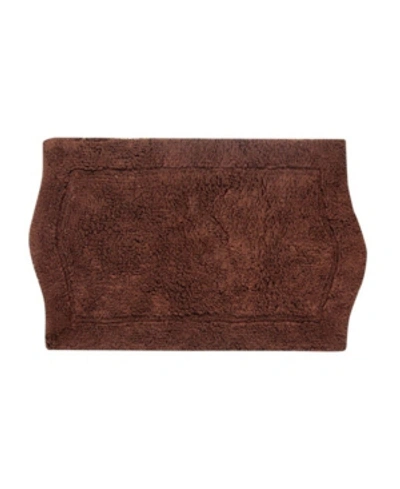 Home Weavers Waterford Bath Rug, 24" X 40" In Chocolate