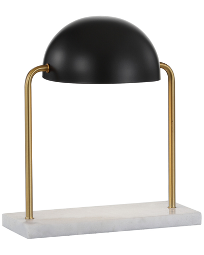 Jonathan Y Porter 13.5in Art Deco Dome Lamp With Marble Base