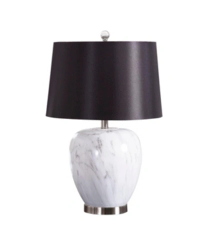 Abbyson Living Otis Marble Table Lamp In White