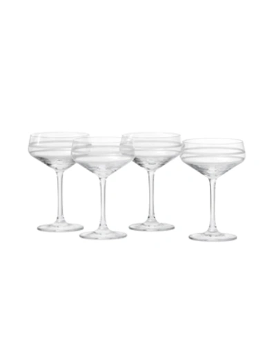 Fortessa Crafthouse Coupe Cocktail, Set Of 4 In White