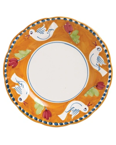Vietri Campagna Service Plate/charger In Orange