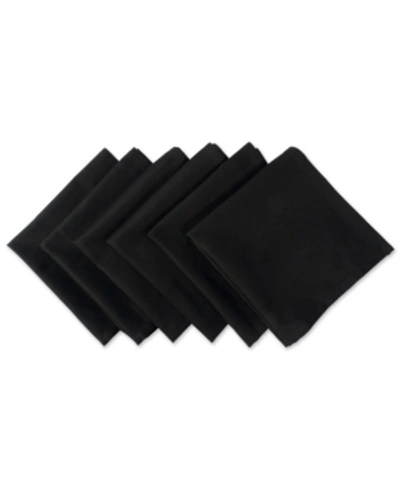 Design Imports Napkin, Set Of 6 In Black
