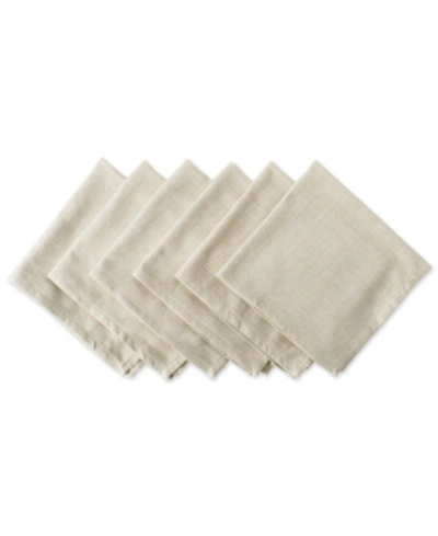 Design Imports Variegated Napkin, Set Of 6 In Open Brown