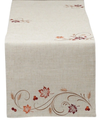 Design Imports Table Runner Autumn Wheat In Natural