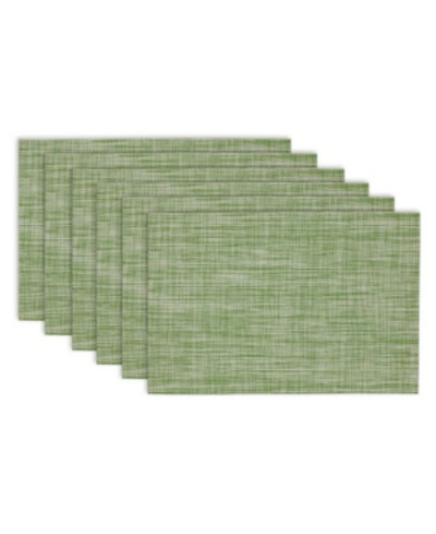 Design Imports Tweed Placemat, Set Of 6 In Lightpaste