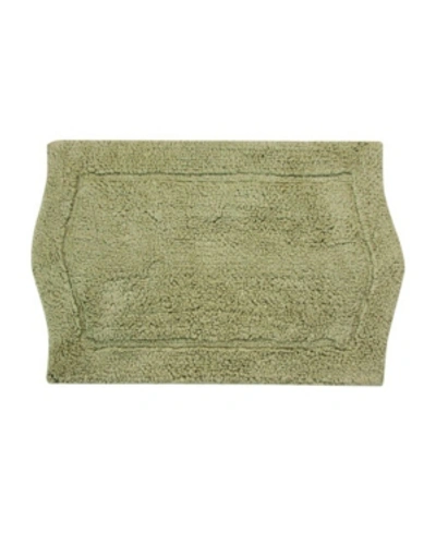 Home Weavers Waterford Bath Rug, 21" X 34" In Green