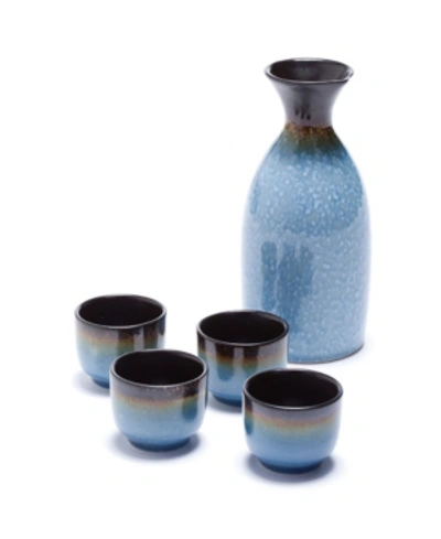 Oenophilia Osaka Sake Set In Blue