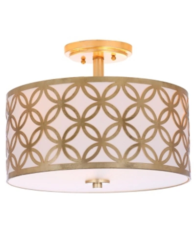 Safavieh Cecily 3-light Gold Flush Mount