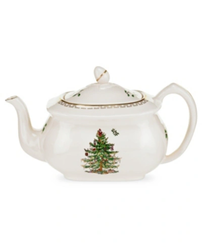 Spode Christmas Tree Teapot In Green