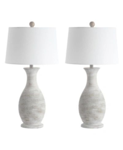 Safavieh Bentlee Set Of 2 Table Lamp In Grey