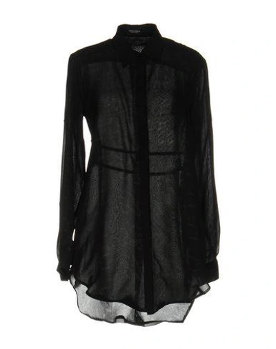 Marcelo Burlon County Of Milan Solid Color Shirts & Blouses In Black