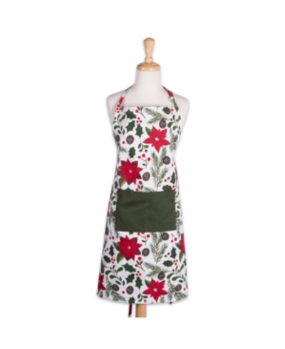 Design Imports Woodland Christmas Chef Apron In Green