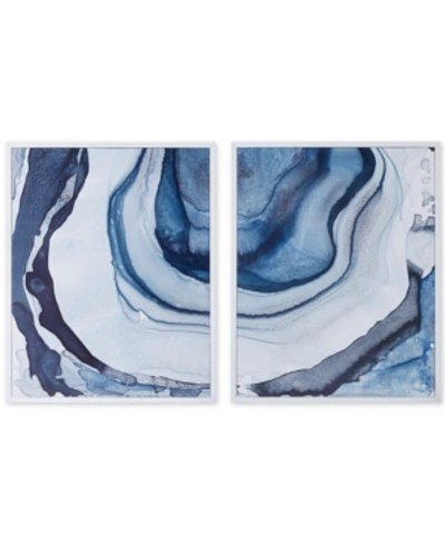 Jla Home Ethereal 2-pc. Framed Canvas Print Set In Blue