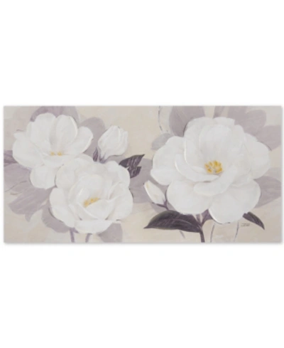 Jla Home Madison Park Midday Bloom Florals Hand-embellished Canvas Print In White