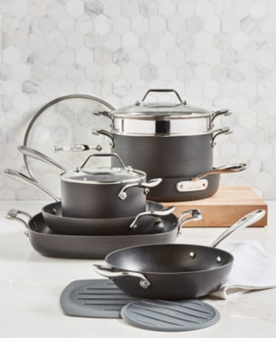 All-clad Essentials Nonstick 10-pc. Cookware Set In Black