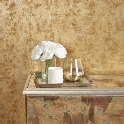 Tempaper Distressed Gold Leaf Peel And Stick Wallpaper