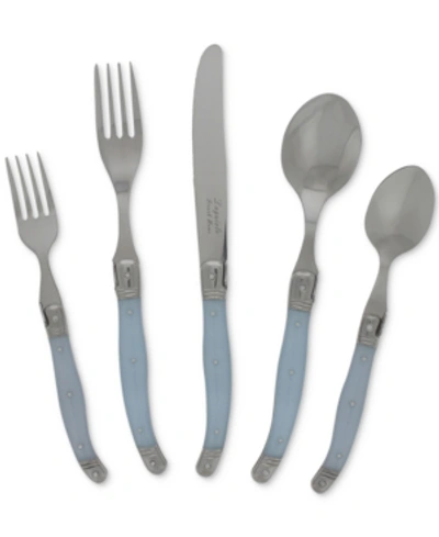 French Home Laguiole 20-piece Ice Blue Flatware Set, Service For 4