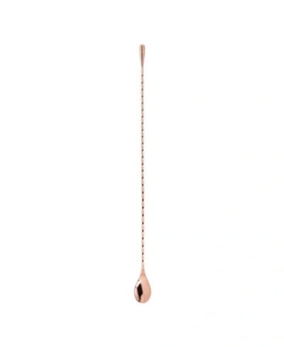 Viski Weighted Stainless Steel Barspoon In Copper
