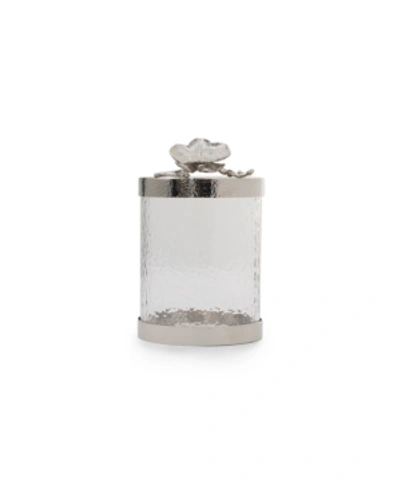 Michael Aram Medium White Orchid Canister In Silver