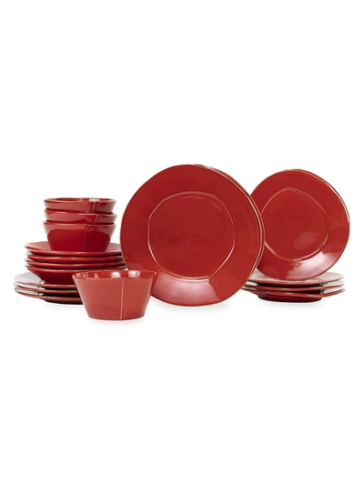 Vietri Lastra 16-pc. Dinnerware Set, Service For 4 In Light Grey