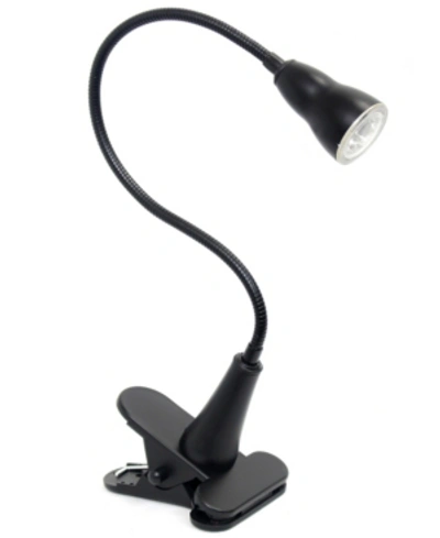 All The Rages Simple Designs 1w Led Gooseneck Clip Light Desk Lamp In Black