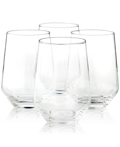 Hotel Collection Stemless Wine Glasses, Set Of 4, Created For Macy's In White