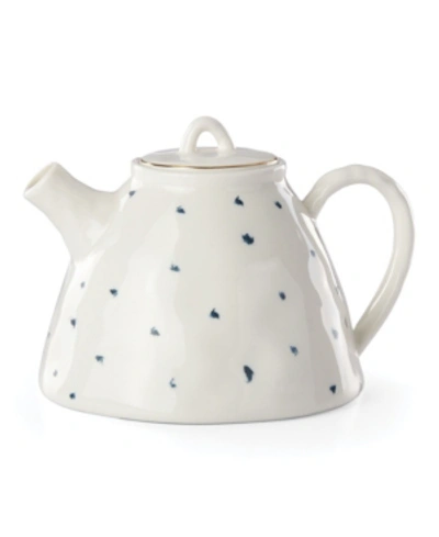 Lenox Blue Bay Teapot In White And Blue
