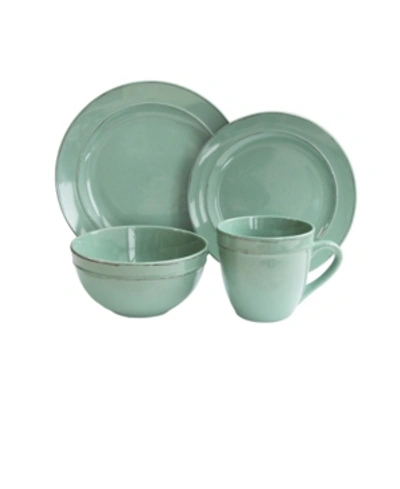 Jay Imports Olivia Seafoam 16pc Dinnerware Set In Green