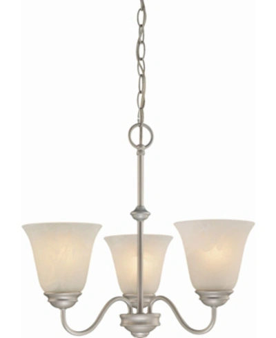 Volume Lighting Hammond 3-light Mini Hanging Chandelier In Platinum