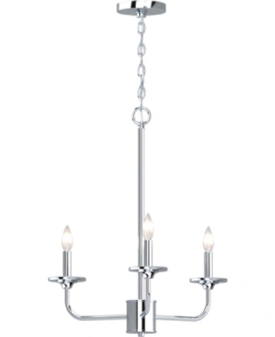 Volume Lighting Aria 3-light Hanging Chandelier In Silver