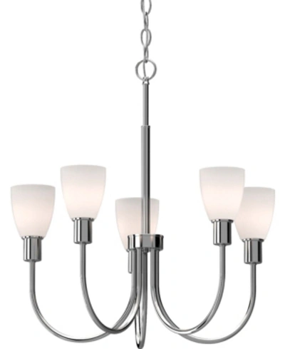 Volume Lighting Concord 5-light Hanging Chandelier In Silver