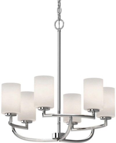 Volume Lighting Sharyn 6-light Hanging Chandelier In Chrome