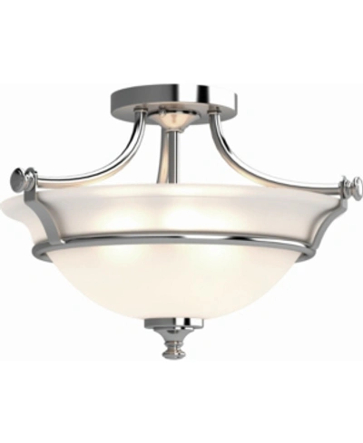 Volume Lighting Tes 2-light Semi-flush Mount Ceiling Fixture In Chrome