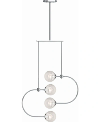 Volume Lighting Lawrence 4-light Chandelier In Chrome