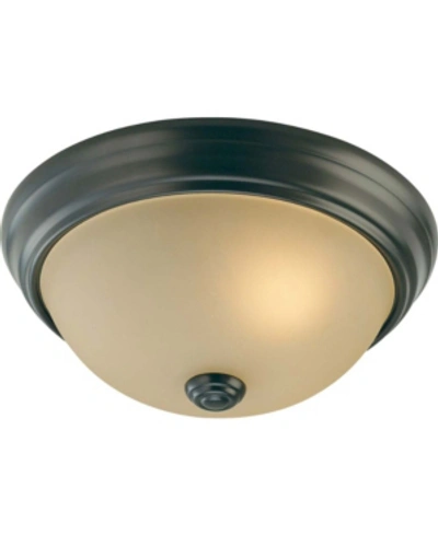 Volume Lighting Trinidad 2-light Flush Mount Ceiling Fixture In Bronze