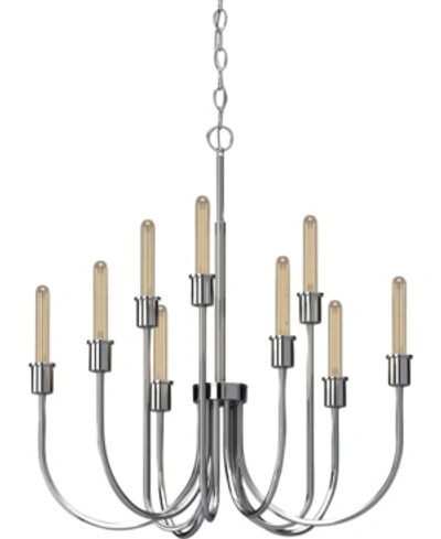Volume Lighting Concord 9-light Hanging Chandelier In Silver