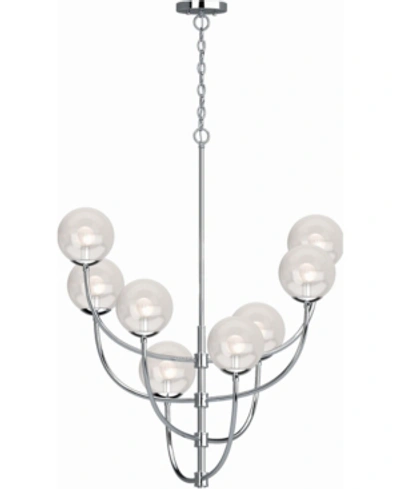 Volume Lighting Lawrence 8-light Hanging Chandelier In Chrome