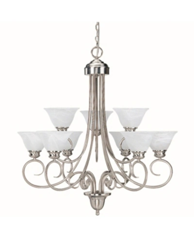 Volume Lighting Troy 9-light Hanging Chandelier In Silver