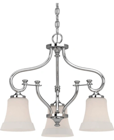 Volume Lighting Tes 3-light Hanging Chandelier In Chrome