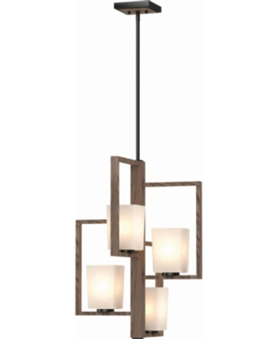 Volume Lighting Paxton 4-light Chandelier In Taupe