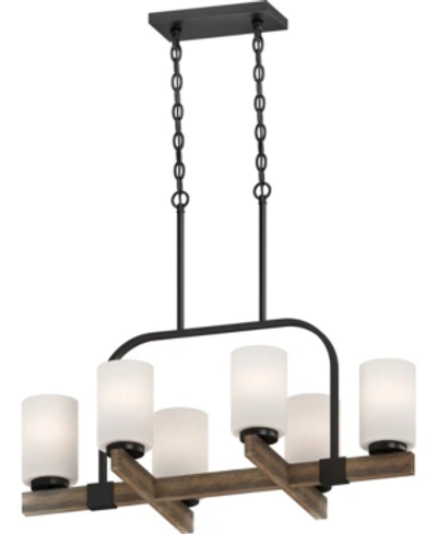 Volume Lighting Tara 6-light Hanging Chandelier In Taupe