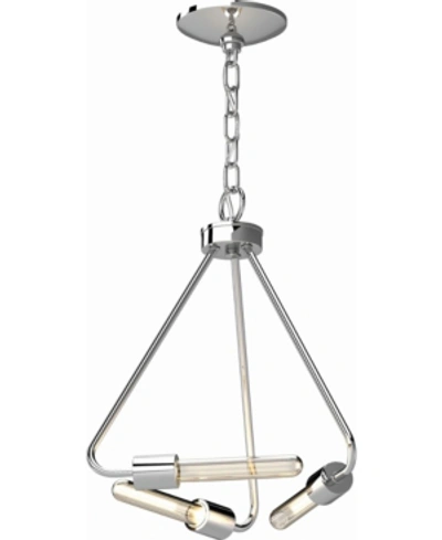 Volume Lighting Augusta 3-light Mini Hanging Chandelier In Silver
